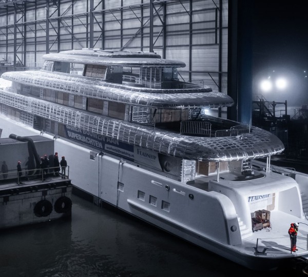 Luxury Superyacht Project 823 By Feadship During Technical Launch 