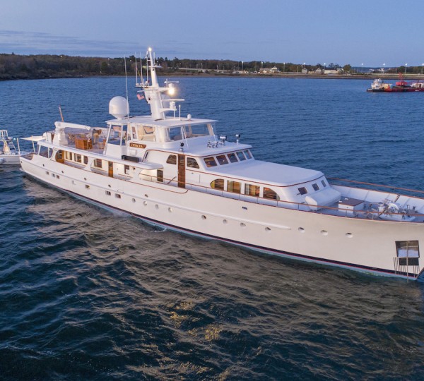 Luxury Yacht CETACEA At Anchor