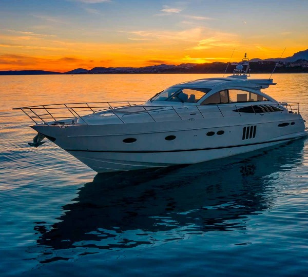 Luxury Yacht SPACE OF LIFE II At Sunset