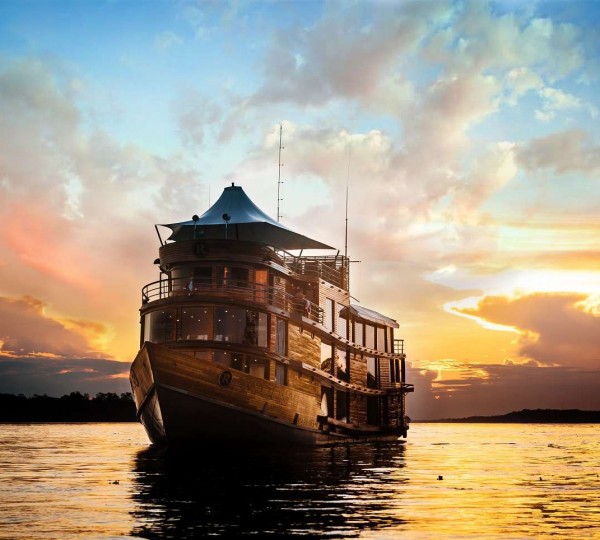 Luxury Yacht In The Amazonas