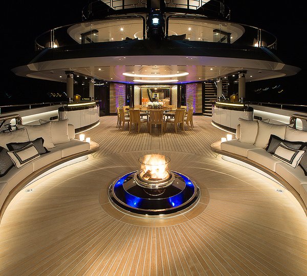 Main Deck Aft By Night 