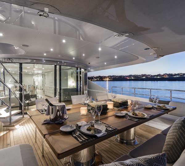 Main Deck Aft Dining In The Evening