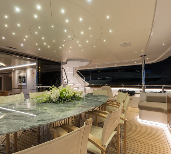 Main Deck Aft Exterior Dining Area