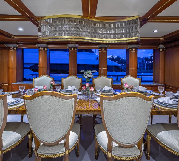 Main Saloon Elegant Dining Area