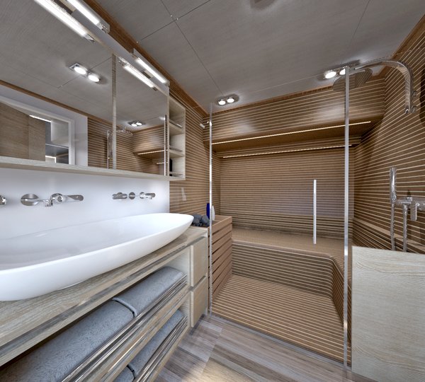 Master Bathroom With Sauna