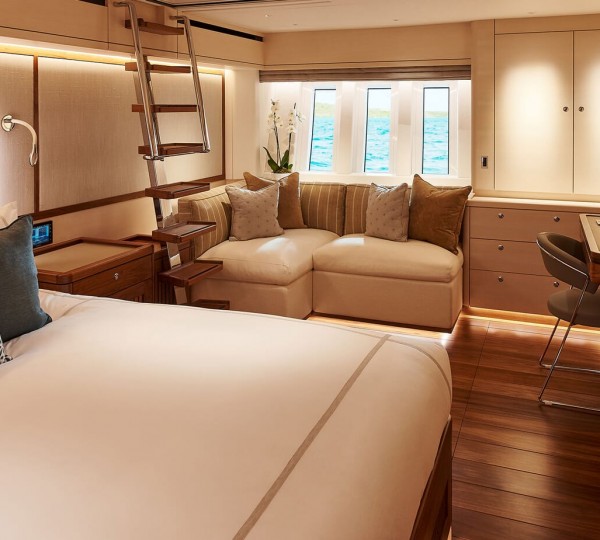 Master Cabin With Seating And Desk Area