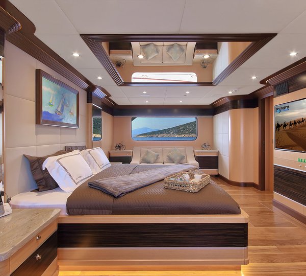 Master Suite With Huge TV