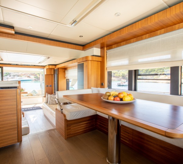 Interior dining and salon aft