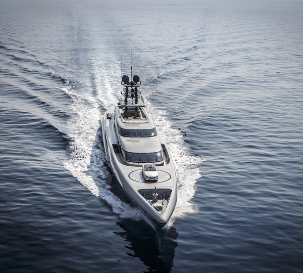 Mega Yacht With Mercedes S-Class Convertible