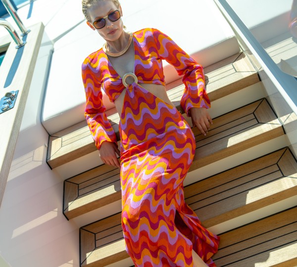 Model On A Superyacht