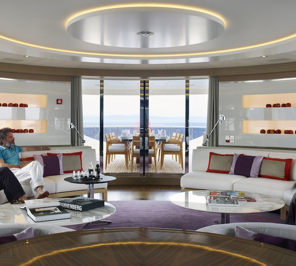 Relaxing In Upper Deck Saloon 