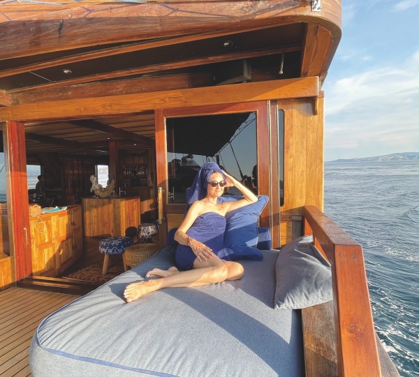 Relaxing Outside The Saloon