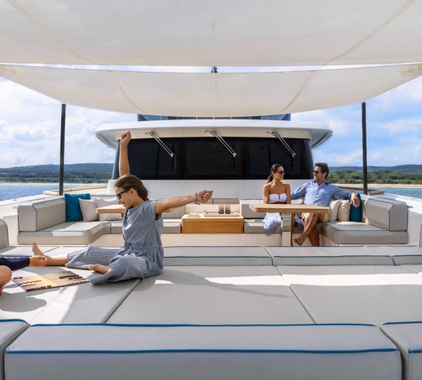 Relaxing With Family On A Yacht