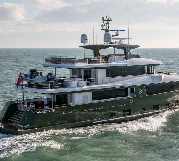 Running Shot Of Cantiere Della Marche Superyacht HYHMA