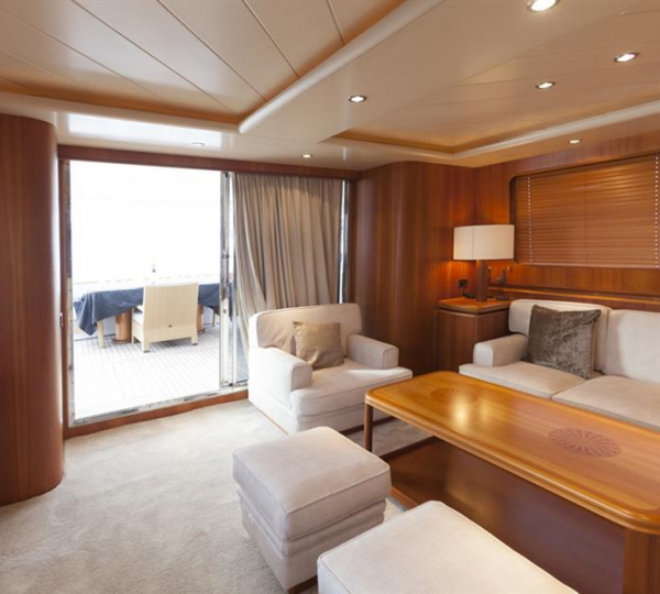 Saloon Looking Out At Aft Deck