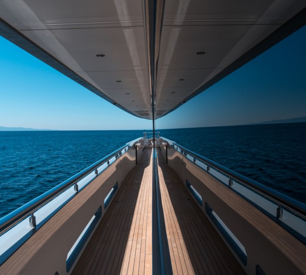 Side Deck Of A Yacht