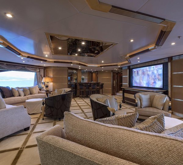 Skylounge With Large Tv And Plenty Of Seating To Relax