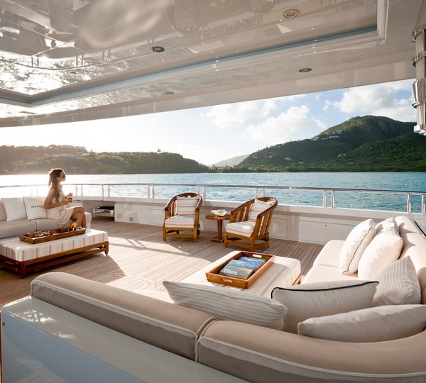 Spacious Aft Deck Seating Area