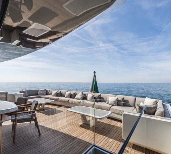 Spacious Dining And Seating Area On The Upper Deck