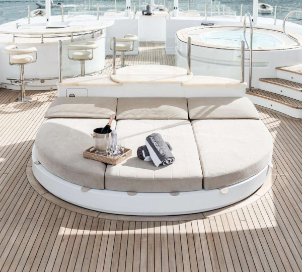 Sun Deck Jacuzzi And Sun Pads