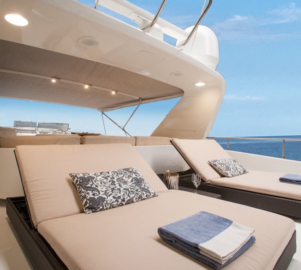 Sunbathing On Flybridge