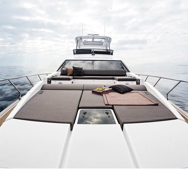 Sunbathing On Foredeck