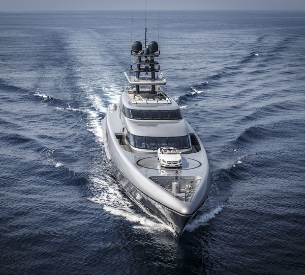 Superyacht Running Photo With Mercedes S-Class Convertible