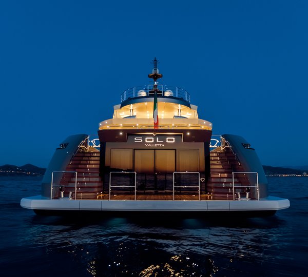 Swim Platform Transom At Night