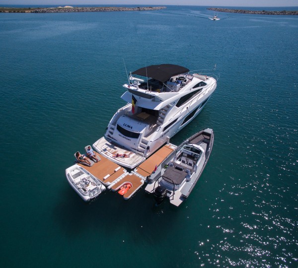 Swim Platform With Toys And Tenders