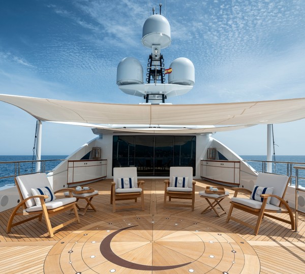Top Deck Seating With The Moon Design On Deck