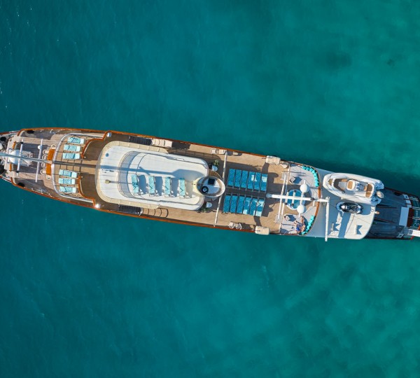 Top View Of The Yacht