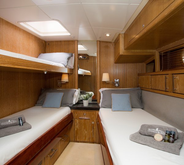 Twin Guest Cabin With Bunk Bed Down