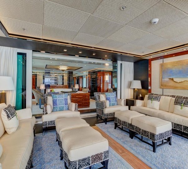 View Inside The Main Saloon From Outside