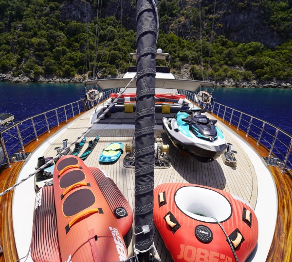 Water Toys Stored On The Bow