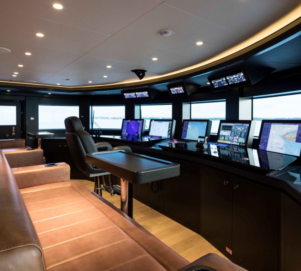 Wheelhouse On The Bridge Deck