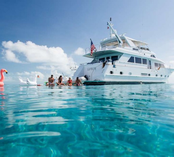 Yacht With Water Toys