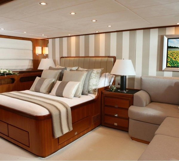 Main Master Cabin On Board Yacht GITANA