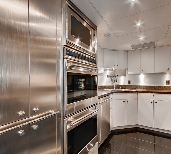 Ship's Galley On Yacht ANDIAMO