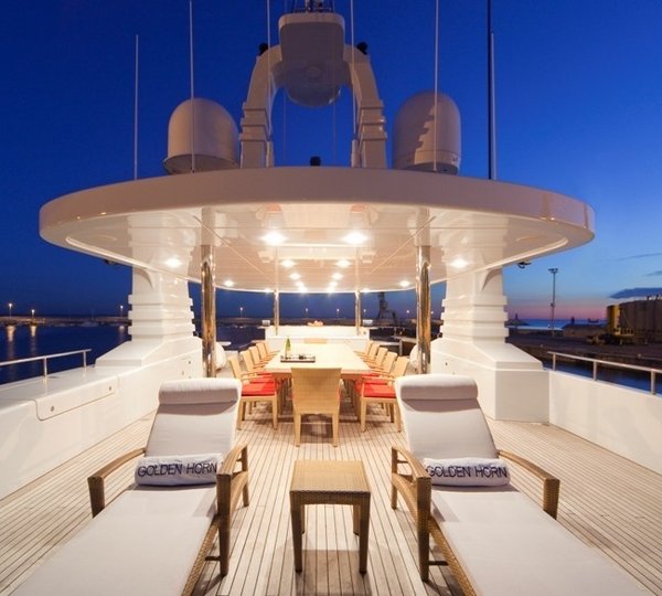 Sun Bathing Zone On Yacht GOLDEN HORN