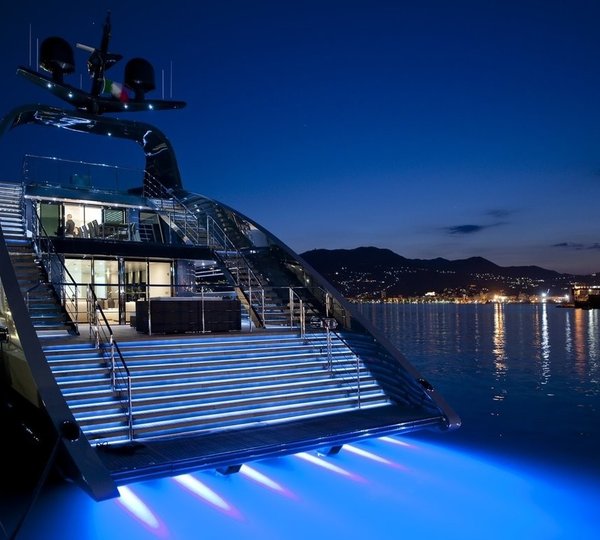 Below The Surface Lighting On Board Yacht OCEAN EMERALD