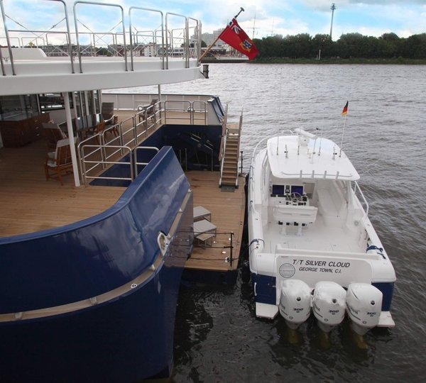 Ship's Tender Aboard Yacht SILVER CLOUD