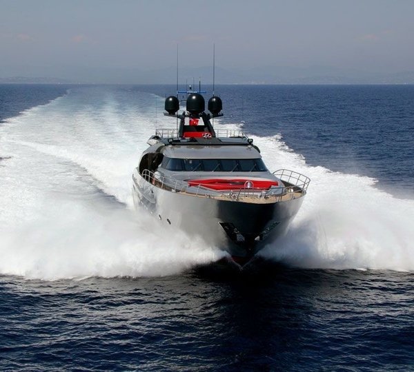 Ship's Bow: Yacht DRAGON's Cruising Photograph