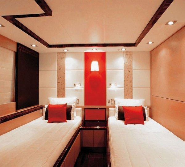 Twin Bed Cabin On Board Yacht DRAGON