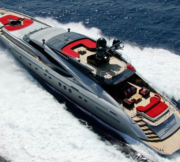 From Above Aspect On Board Yacht DRAGON