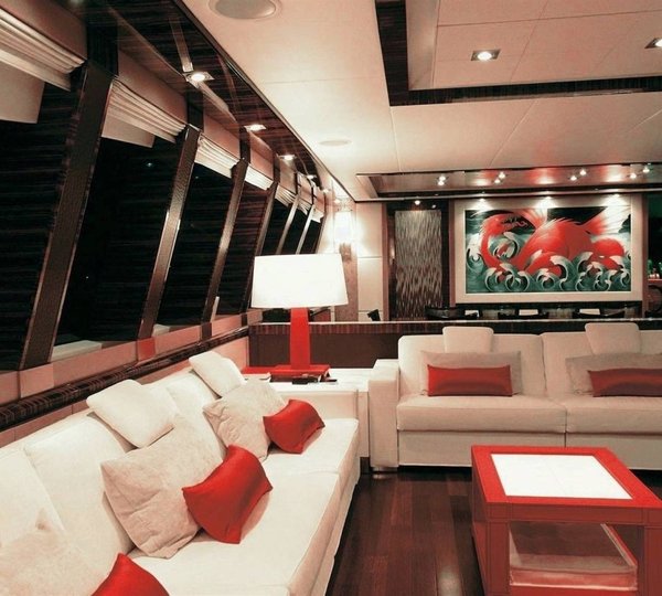Saloon Sitting Aboard Yacht DRAGON