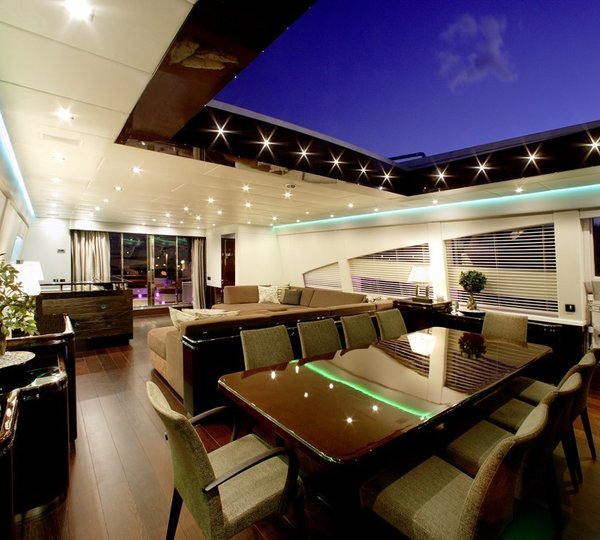 Saloon With Eating/dining Zone Aboard Yacht MY TOY