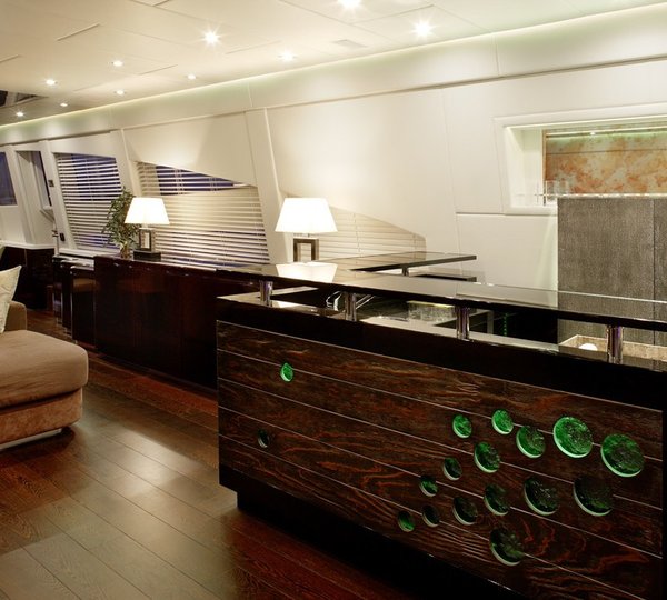 Inside Drinks Bar On Yacht MY TOY