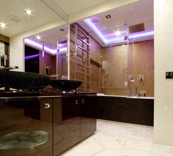 Main Master Bath On Board Yacht MY TOY