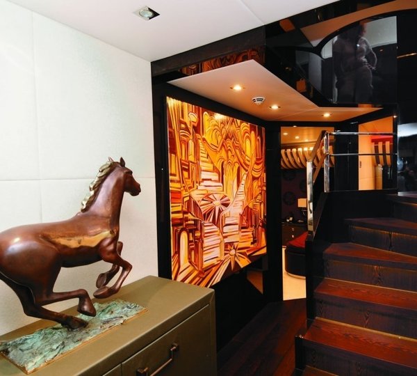 Hall With Staircase On Yacht MY TOY
