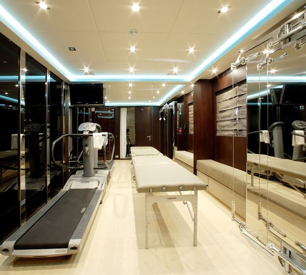 Gymnasium Profile On Board Yacht MY TOY